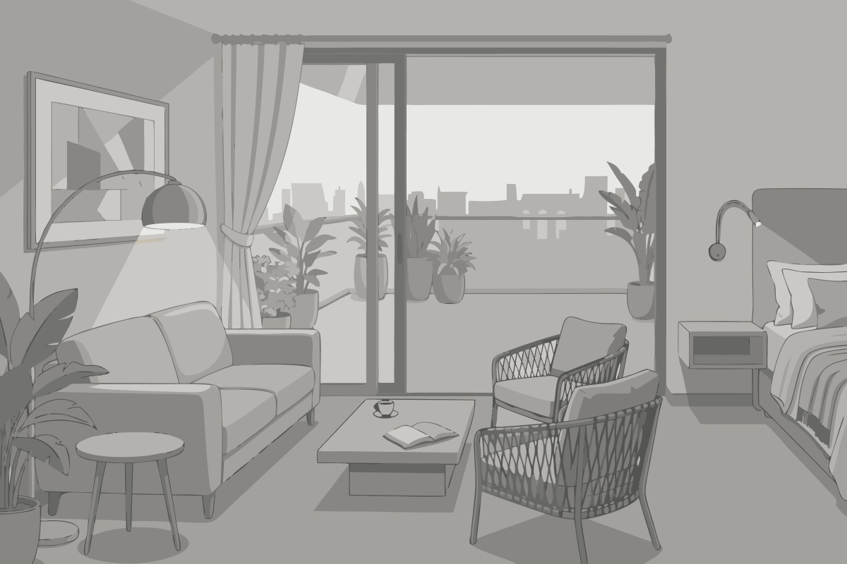 Deluxe Tweepersoonskamer met Balkon